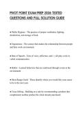 PIVOT POINT EXAM PREP 2026 TESTED QUESTIONS AND FULL SOLUTION GUIDE