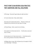 PIVOT POINT EXAM REVIEW 2026 PRACTICE TEST QUESTIONS AND FULL SOLUTIONS