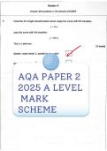  ACTUAL 2025 AQA A-level MATHEMATICS 7357&sol;2 Paper 2 MERGED QUESTION PAPER &plus; MARK  SCHEME  ACTUAL 2025 AQA A-level MATHEMATICS 7357&sol;2 Paper 2 MERGED QUESTION PAPER &plus; MARK  SCHEME 
