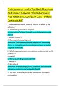 Environmental Health Test Bank Questions  And Correct Answers &lpar;Verified Answers&rpar;  Plus Rationales 2026&sol;2027 Q&A &vert; Instant  Download Pdf 