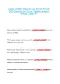 Zabbix Certified Specialist Day 4 Exam Newest  2026 Questions and Correct Detailed Answers  Already Graded A&plus;