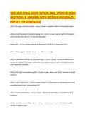 NUR 1025 FINAL EXAM REVIEW 2026 UPDATED EXAM QUESTIONS & ANSWERS WITH DETAILED RATIONALES &vert; INSTANT PDF DOWNLOAD