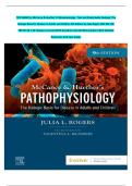 TEST BANK for McCance & Huether&rsquo;s Pathophysiology - Text and Study Guide Package&colon; The Biologic Basis for Disease in Adults and Children 9th Edition by Julia Rogers DNP RN CNS FNP-BC All 1-50 Chapters Covered With Questions And Verified Solutions With Deta