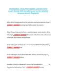 RealEstateU- Texas Promulgated Contract Forms  Exam Newest 2026 Questions and Correct Detailed  Answers Already Graded A&plus; 