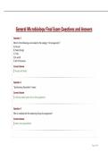 General Microbiology Final Exam Questions and Answers