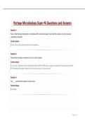 Portage Microbiology Exam &num;6 Questions and Answers&period;