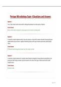 Portage Microbiology Exam 4 Questions and Answers&period;
