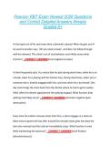 Pearson RBT Exam Newest 2026 Questions  and Correct Detailed Answers Already  Graded A&plus; 