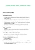 Valuation and Risk Models for FRM Part I Exam