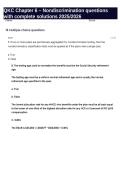 QKC Chapter 6 &ndash; Nondiscrimination questions with complete solutions 2025&sol;2026