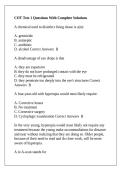 COT Test 1 Questions With Complete Solutions