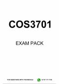 COS3701 EXAM PACK 2026