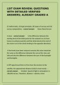 LSIT Exam Review &mdash; Surveying Questions & Verified Answers &vert; Graded A&plus;