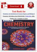 Test Bank for Chemistry&colon; An Introduction to General&comma; Organic&comma; and Biological Chemistry&comma; 14th Edition Isbn-9780138176822  &lpar;Timberlake&comma; 2025&rpar;&comma; Chapter 1-18 &vert;&vert; Complete A&plus; Guide