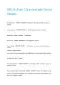 NSG 511 Exam 3 Questions With Correct Answers