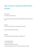 NSG 511 Exam 1 Questions With Correct Answers
