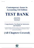 Complete Test Bank - Contemporary Issues in Accounting&comma; 3rd Edition &ndash; Michaela Rankin&comma; Kimberly Ferlauto&comma; Susan McGowan&comma; Patricia Stanton &ndash; ISBN 9780730397823 &lpar;All Chapters Covered 1&ndash;13&rpar;