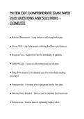 PN HESI EXIT COMPREHENSIVE EXAM PAPER 2026 QUESTIONS AND SOLUTIONS COMPLETE