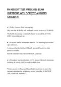 PN HESI EXIT TEST PAPER 2026 EXAM QUESTIONS WITH CORRECT ANSWERS GRADED A&plus;