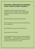MCB Exam 3 Questions & Answers &mdash; Latest Update &vert; Graded A&plus;