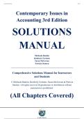 Complete Solutions Manual - Contemporary Issues in Accounting&comma; 3rd Edition &ndash; Michaela Rankin&comma; Kimberly Ferlauto&comma; Susan McGowan&comma; Patricia Stanton &ndash; ISBN 9780730397823 &lpar;All Chapters Covered 1&ndash;13&rpar;