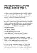 PN MATERNAL NEWBORN EXAM ACTUAL PAPER 2026 SOLUTIONS GRADED A&plus;