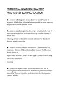 PN MATERNAL NEWBORN EXAM PREP PRACTICE SET 2026 FULL SOLUTION