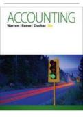 Test Bank for Accounting by Carl S&period; Warren&comma; James M&period; Reeve & Jonathan Duchac &ndash; Complete Questions & Answers &lpar;with All Chapters Covered&rpar; &vert; ISBN 9781285743615 &lpar;Accounting 26th Edition&rpar; &vert; 2026