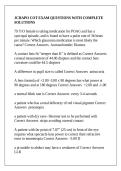 JCHAPO COT EXAM QUESTIONS WITH COMPLETE SOLUTIONS