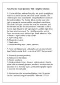 Aota Practice Exam Questions With Complete Solutions