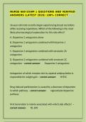 NURSE 660 EXAM 1 QUESTIONS AND VERIFIED ANSWERS