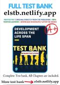 Development Across the Life Span &ndash; 9th Edition Feldman&comma; Psychology Course &ndash; Full Chapter Test Bank