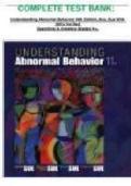 Understanding Abnormal Behavior &ndash; 10th Edition Sue&comma; Psychology Course &ndash; Test Bank with Verified Answers &lpar;2025&sol;2026&rpar;