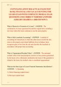 CLFP EXAM LATEST 2026 ACTUAL EXAM TEST BANK&vert; FINANCIAL AND TAX ACCOUNTING FOR LEASES EXAM WITH COMPLETE 350 REAL EXAM QUESTIONS AND CORRECT VERIFIED ANSWERS&sol; ALREADY GRADED A&plus; &lpar;BRAND NEW&excl;&excl;&rpar;