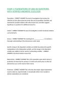 EXAM 1 FOUNDATIONS OF ABA 66 QUESTIONS WITH VERIFIED ANSWERS 2025&sol;2026&comma;100&percnt;CORRECT