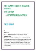 Outrank Your Classmates&colon; Exclusive Access to the Patton 8th Edition A&P Test Bank Questions