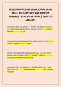 NCCER IRONWORKER EXAM ACTUAL EXAM 2026 &vert; ALL QUESTIONS AND CORRECT ANSWERS &vert; VERIFIED ANSWERS &vert; UPDATED VERSION&excl;