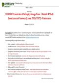 NUR 2063 Essentials of Pathophysiology Exam 1 Module 4 &ndash; Rasmussen &ndash; 2026&sol;2027 Study Questions with Correct Answers