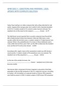 QMB QUIZ 3 &vert; QUESTIONS AND ANSWERS &vert; 2026 UPDATE WITH COMPLETE SOLUTION