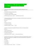 Pharmacology 101 Straighter line Exam 1 Questions and Actual Answers&period;