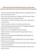 NUR 2063 Essentials of Pathophysiology Exam 2 &ndash; Rasmussen &ndash; 2026&sol;2027 Latest Study Guide with Questions and 100&percnt; Correct Answers