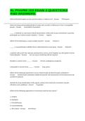 SL PHARM 103 EXAM 4 QUESTIONS AND ANSWERS&period;
