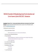 NUR 2063 Essentials of Pathophysiology Exam Practice &ndash; Rasmussen &ndash; 2026&sol;2027 Latest Questions with Correct Answers