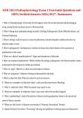 Package deal for NUR 2063 Essentials of Pathophysiology Exam &ndash; Rasmussen &ndash; 2026&sol;2027 Study Guide with Questions and 100&percnt; Correct Answers