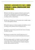 PROPHECY ASSESSMENTS PART 2 TOPIC SUMMARY & SKILL VERIFICATION TEST SUCCESS 2026&period;