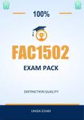 FAC1502 EXAM PACK 2026 - DISTINCTION