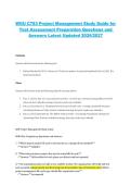 Package deal for WGU C783 Project Management &ndash; 2026&sol;2027 Study Guide for Test Assessment with Questions and Answers