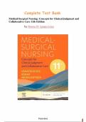 Test Bank for Medical-Surgical Nursing&colon; Concepts for Clinical Judgment and Collaborative Care 11th Edition by Donna D&period; Ignatavicius &vert; All Chapters&period;