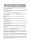 NACE CP1 Complete Exam Questions  And 100&percnt; Correct Answers 2026&sol;2027 