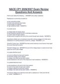 NACE CP1 2026&sol;2027 Exam Review  Questions And Answers 
